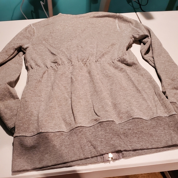 Daytrip Gray Silver Zip up light weight hoodie Size Large - Picture 2 of 5